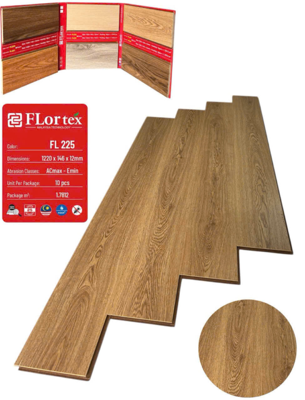 Sàn Gỗ Công Nghiệp Flortex FL225