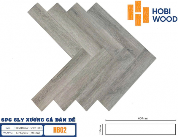 sàn nhựa xương cá Hobi HB02