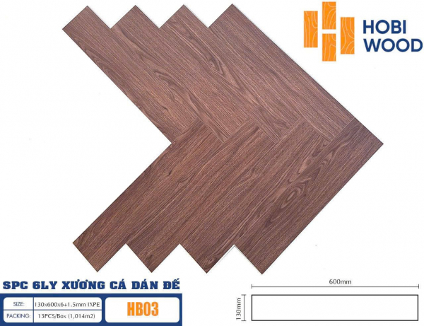 sàn nhựa xương cá Hobi HB03