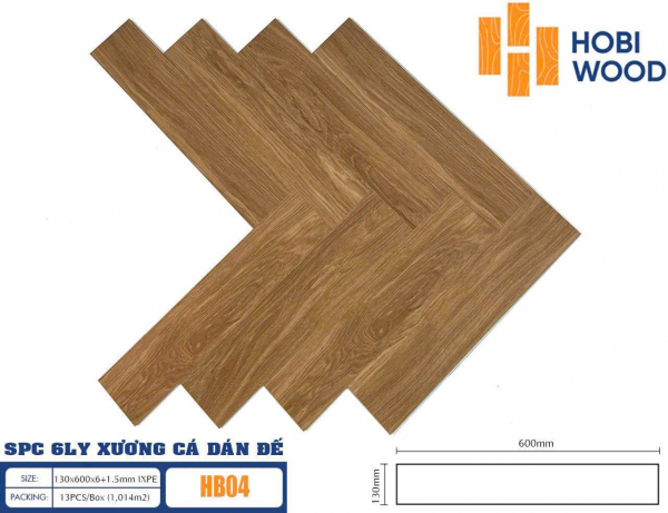 sàn nhựa xương cá Hobi HB04