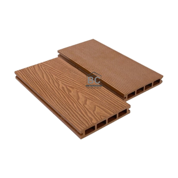 Sàn Gỗ Nhựa Ngoài Trời 3D Màu Nâu Đỏ