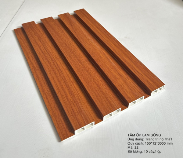 tấm ốp lam sóng 4 sóng thấp màu 22