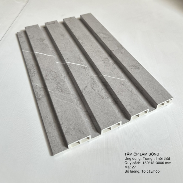 tấm ốp lam sóng 4 sóng thấp màu 27