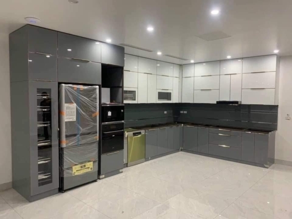 Tủ bếp Inox Cánh Kính BC01