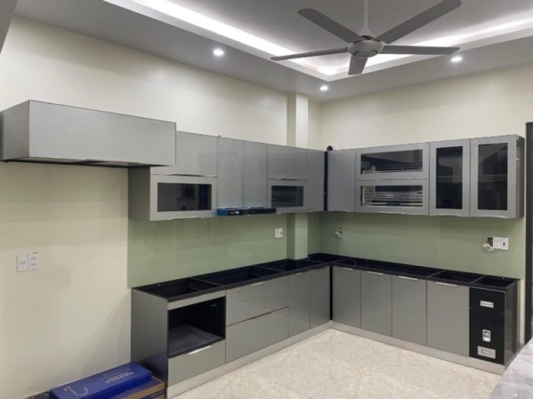Tủ bếp Inox Cánh Kính BC09