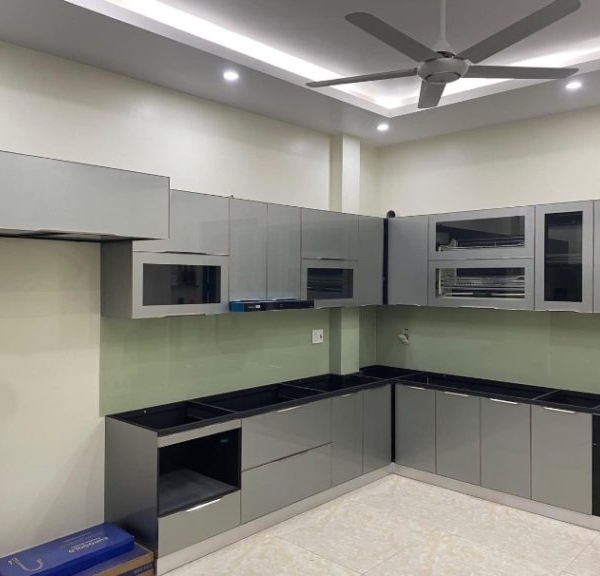 Tủ bếp Inox Cánh Kính BC09