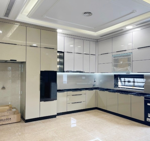 Tủ bếp Inox Cánh Kính BC10