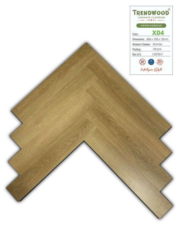 Sàn gỗ xương cá trendwood X04