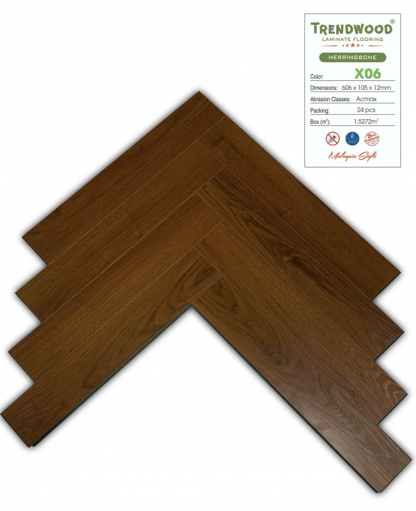 Sàn gỗ xương cá trendwood X06