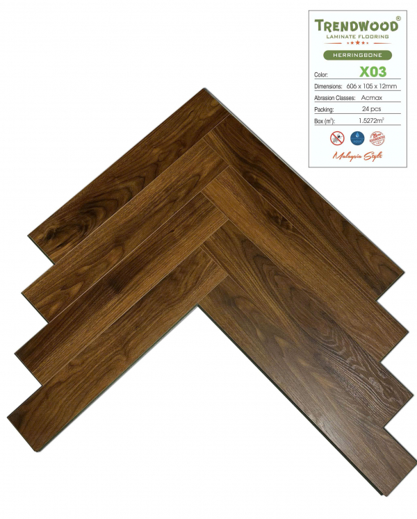 Sàn gỗ xương cá trendwood X02