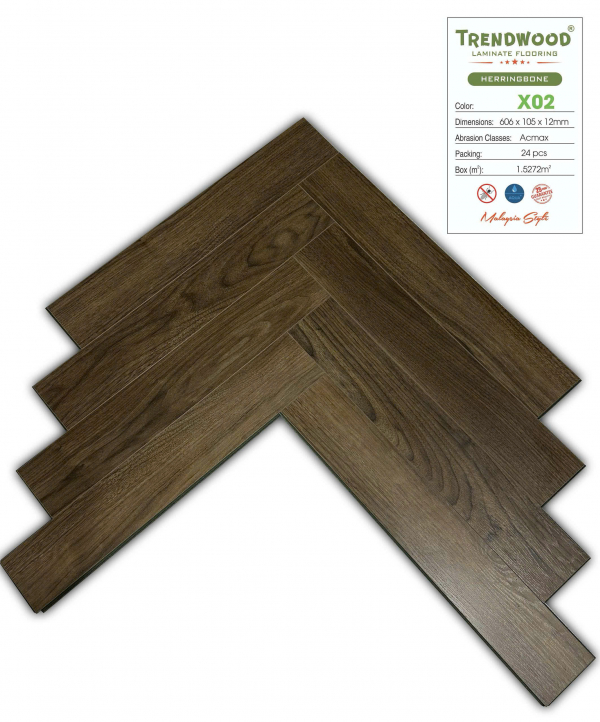 Sàn gỗ xương cá trendwood X02