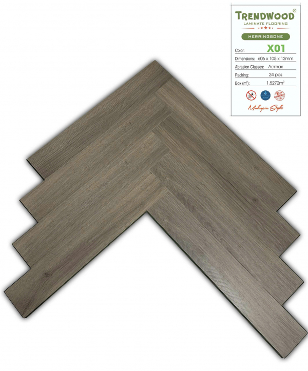 Sàn gỗ xương cá trendwood X01