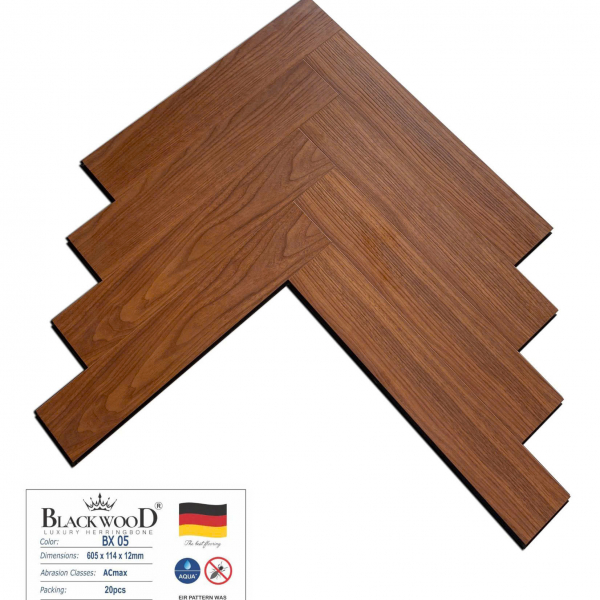 Sàn Gỗ Xương Cá Cốt Đen Blackwood BX05