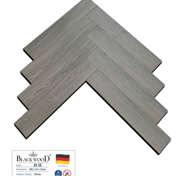 Sàn Gỗ Xương Cá Cốt Đen Blackwood BX08