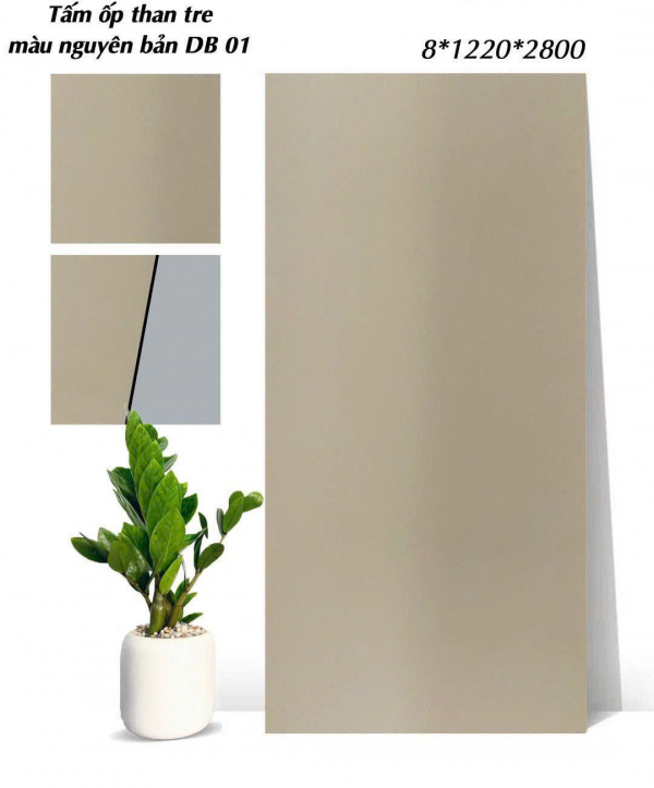 tấm ốp than tre một màu DB01