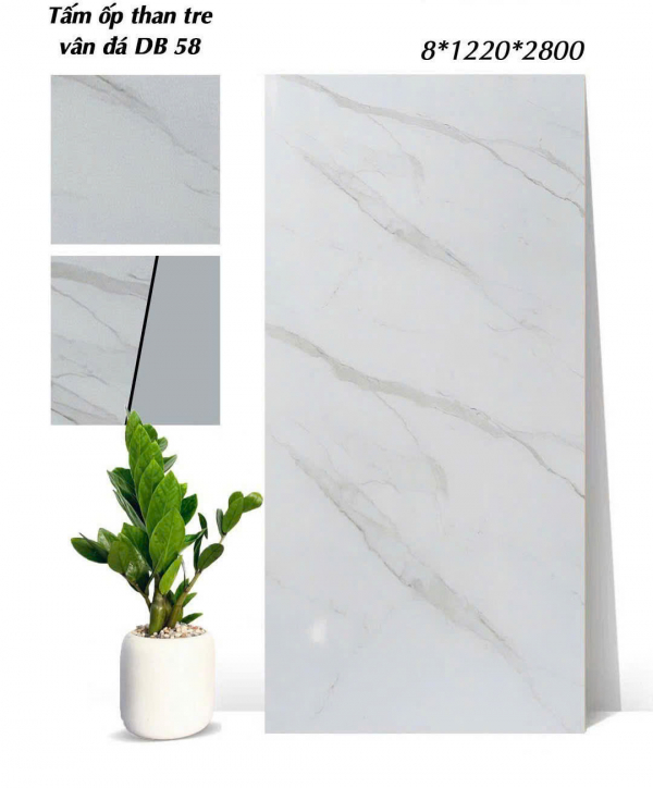tấm ốp than tre vân đá DB58