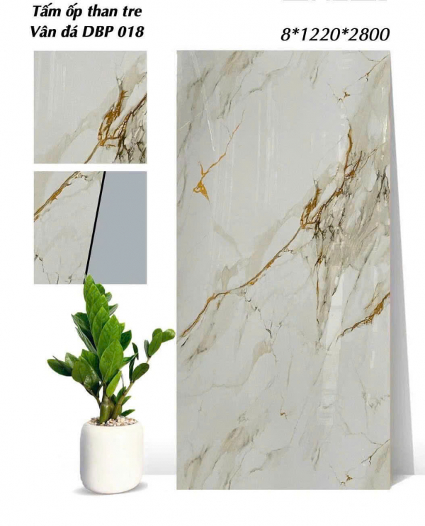 Tấm ốp than tre vân đá DBP018