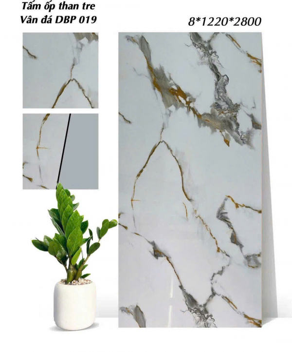 Tấm ốp than tre vân đá DBP019