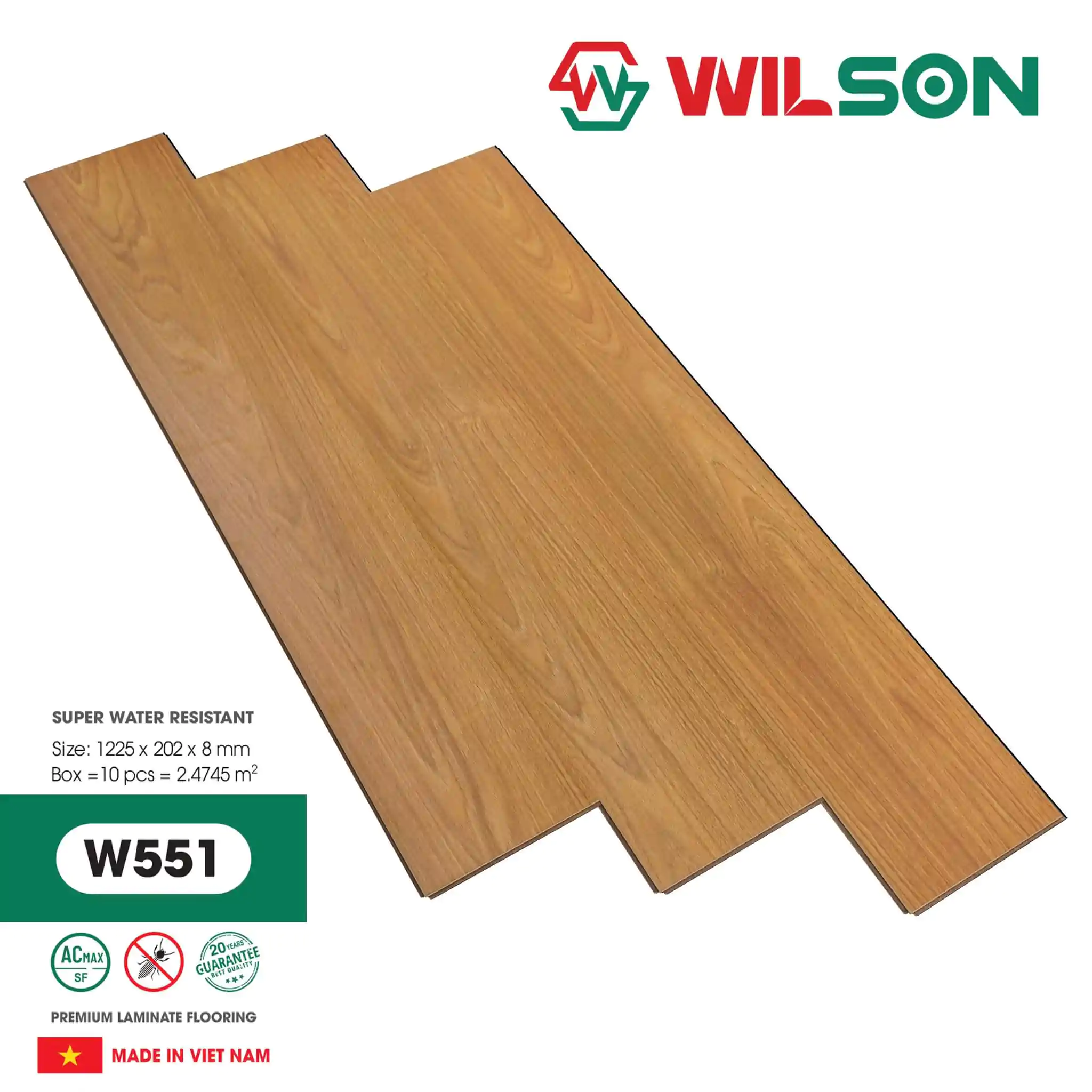 Sàn gỗ Wilson 8mm W551
