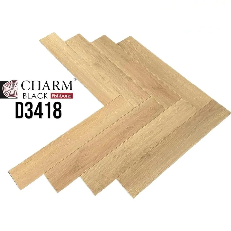 Sàn Gỗ Charm Wood Xương Cá Cốt Đen D3413 - Ảnh 7