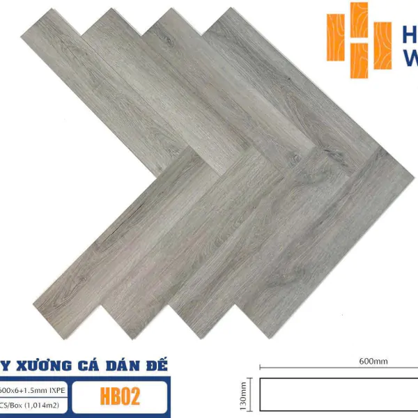 sàn nhựa xương cá Hobi HB02