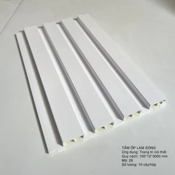 tấm ốp lam sóng 4 sóng thấp màu 26