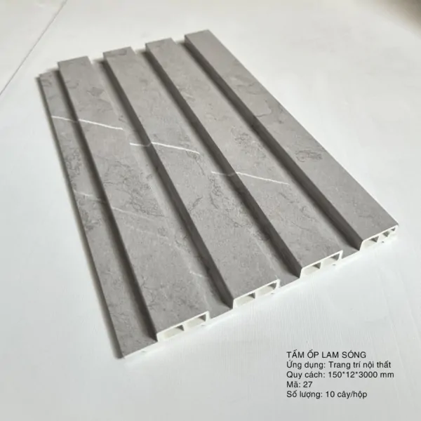 tấm ốp lam sóng 4 sóng thấp màu 27