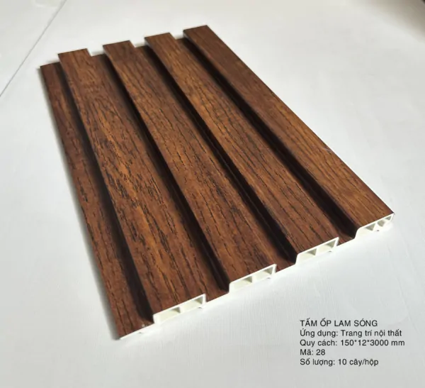 tấm ốp lam sóng 4 sóng thấp màu 28