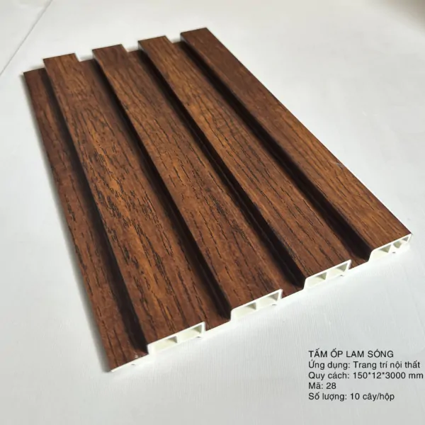tấm ốp lam sóng 4 sóng thấp màu 28