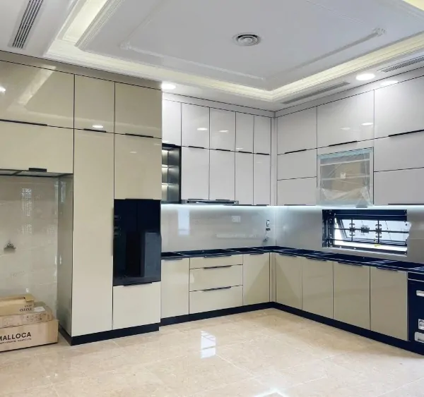 Tủ bếp Inox Cánh Kính BC10
