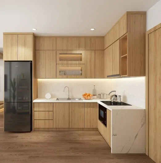 Tủ bếp Thùng nhựa Picomat phủ Melamin
