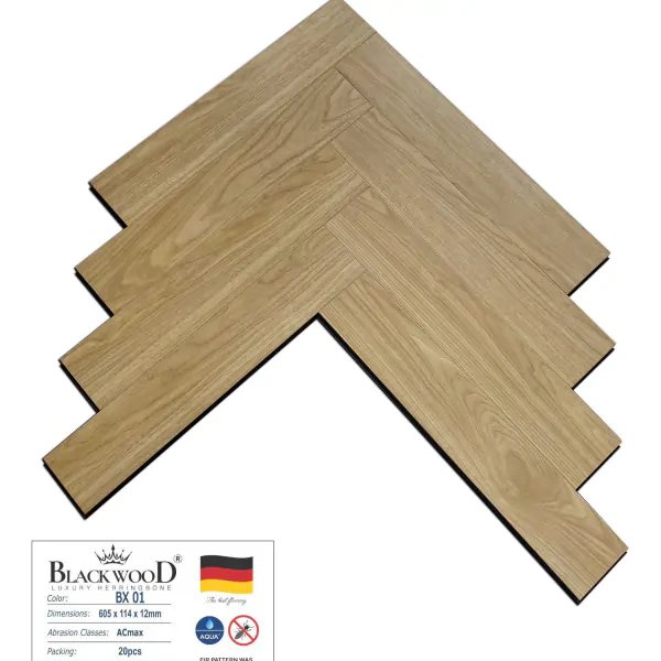 Sàn Gỗ Xương Cá Cốt Đen Blackwood BX01