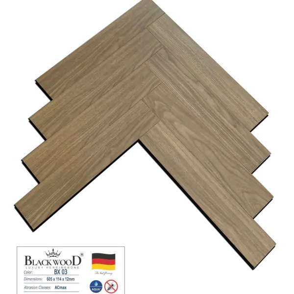 Sàn Gỗ Xương Cá Cốt Đen Blackwood BX03