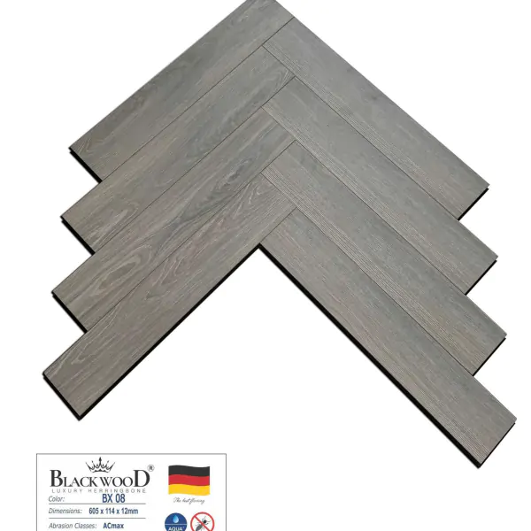 Sàn Gỗ Xương Cá Cốt Đen Blackwood BX08